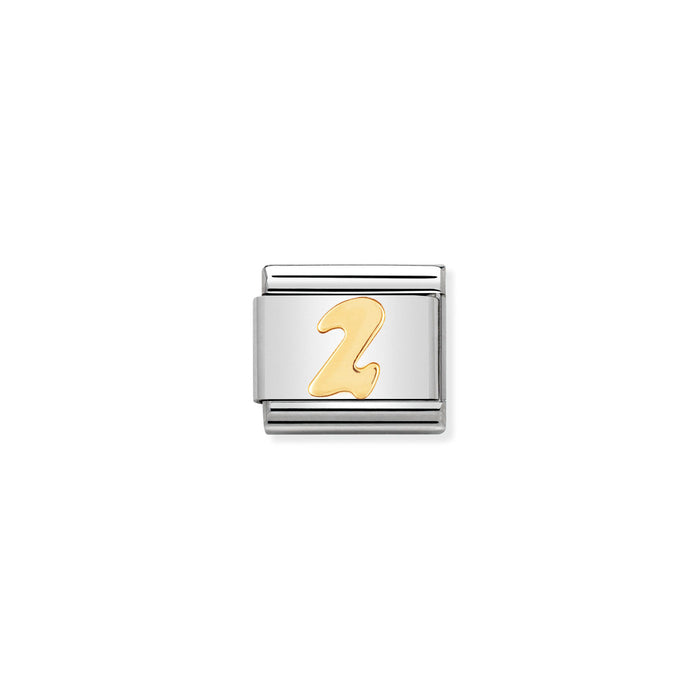 Nomination Classic Gold Number 2 Charm