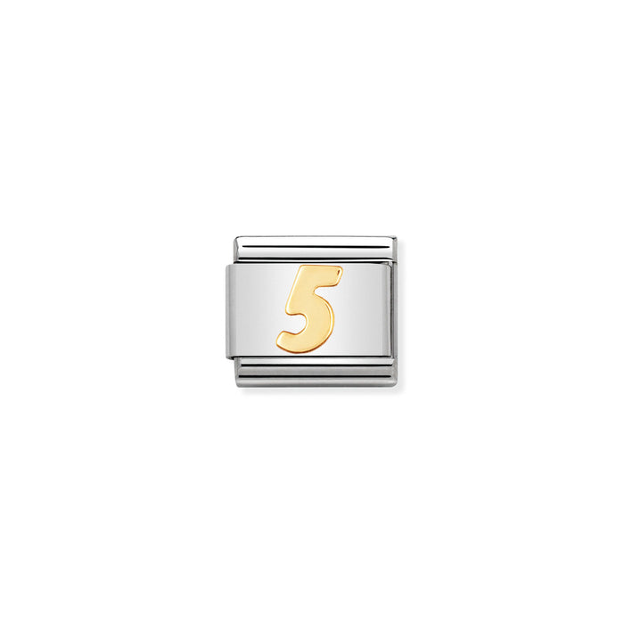 Nomination Classic Gold Number 5 Charm