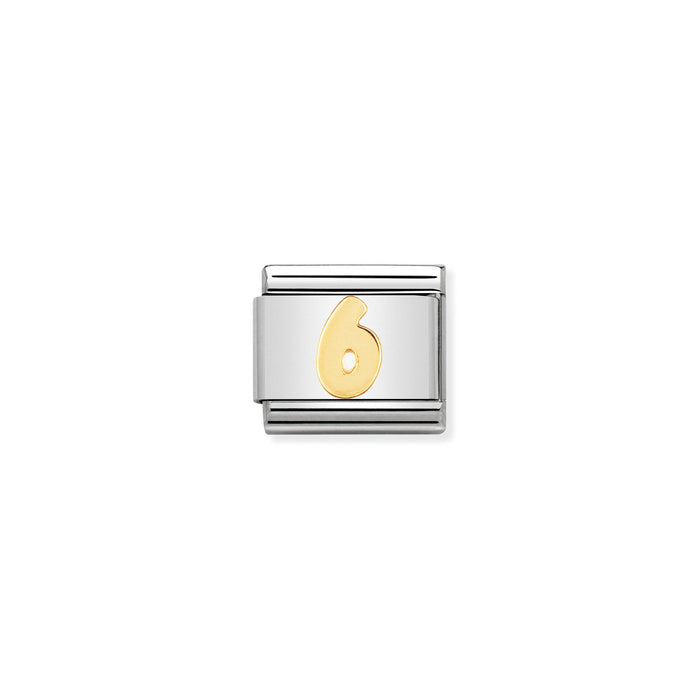 Nomination Classic Gold Number 6 Charm