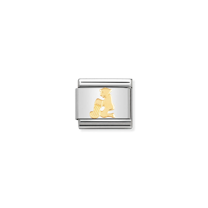 Nomination Classic Gold Aquarius Zodiac Charm