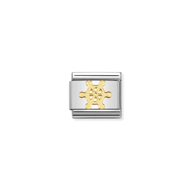 Nomination Classic Gold Sports Boatwheel Charm