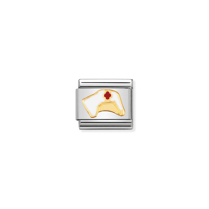 Nomination Classic Gold Hobbies & Dream Job Nurse Hat Charm