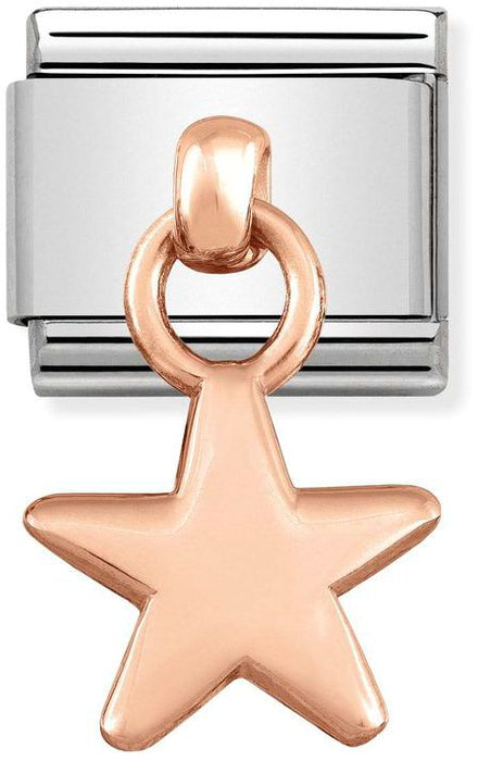 Nomination Classic Rose Gold Star Drop Charm