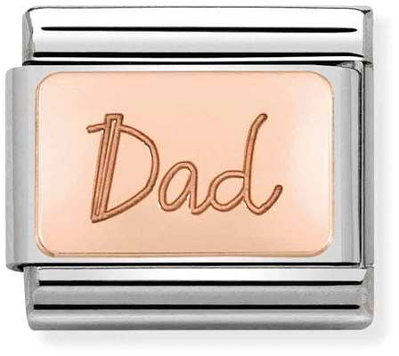 Nomination Classic Rose Gold Plates Dad Charm