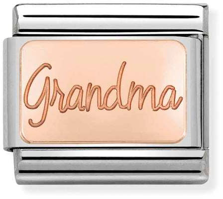 Nomination Classic Rose Gold Plates Grandma Charm