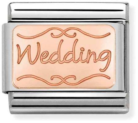 Nomination Classic Rose Gold Plates Wedding Charm