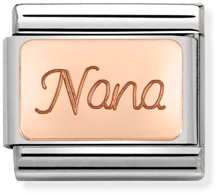 Nomination Classic Rose Gold Plates Nana Charm