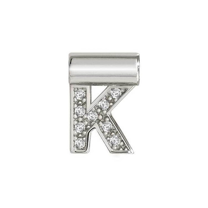 Nomination SeiMia Silver Letter K Pendant Charm