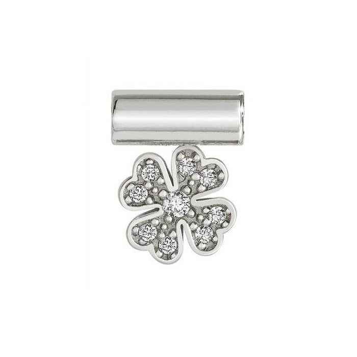 Nomination SeiMia Silver Cubic Zirconia Four Leaf Clover Pendant Charm