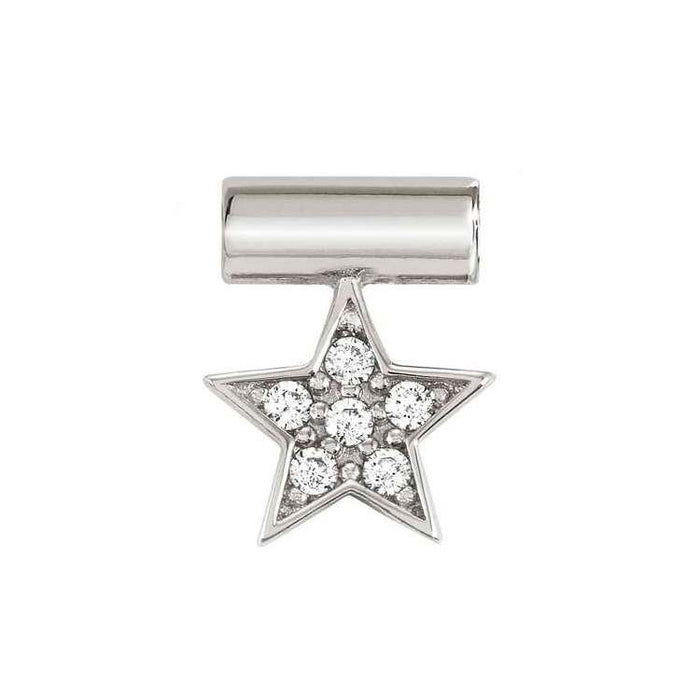 Nomination SeiMia Silver Cubic Zirconia White Star Pendant Charm
