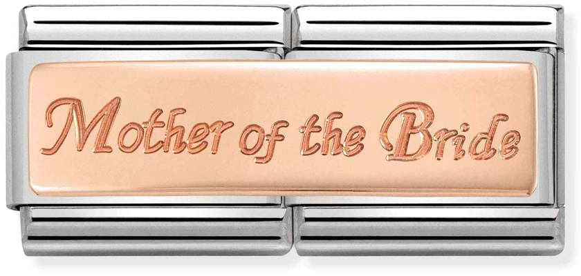 Nomination Classic Rose Gold Double Engraved Mother Of The Bride Charm