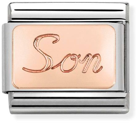 Nomination Classic Rose Gold Plates Son Charm
