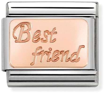 Nomination Classic Rose Gold Plates Best Friend Charm