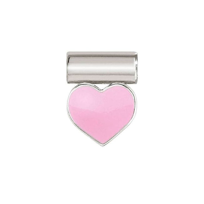 Nomination SeiMia Silver Enamel Pink Heart Pendant Charm