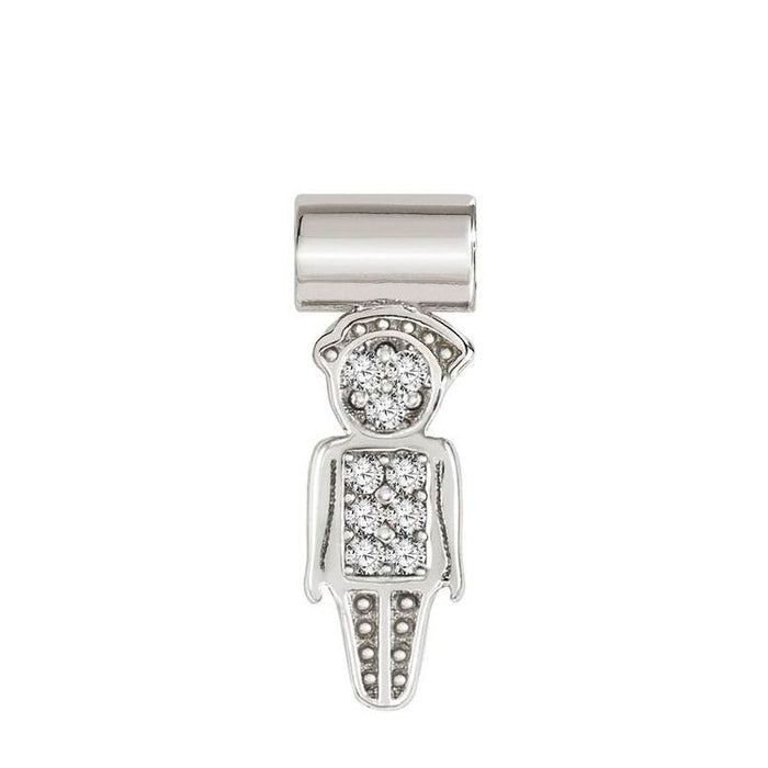 Nomination SeiMia Silver Cubic Zirconia Dad Pendant Charm