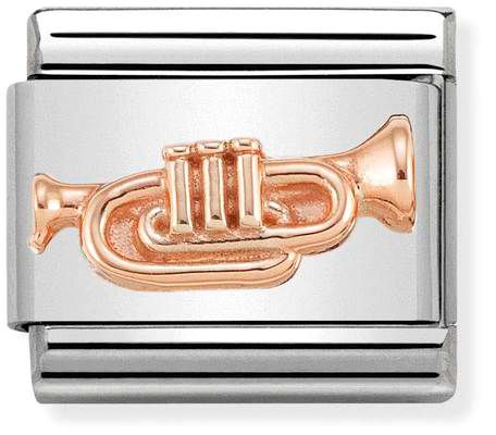 Nomination Classic Rose Gold Symbols Trumpet Charm