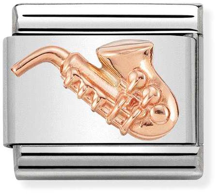 Nomination Classic Rose Gold Symbols Saxophone Charm