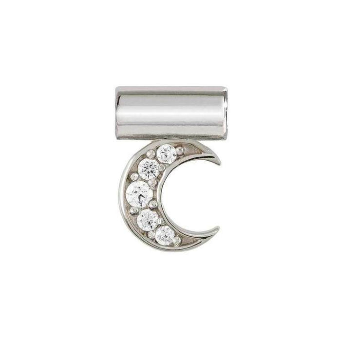 Nomination SeiMia Silver Cubic Zirconia Moon Pendant Charm