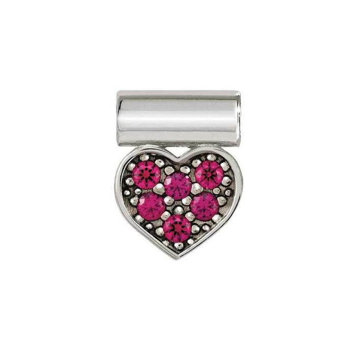 Nomination SeiMia Silver Cubic Zirconia Red Heart Pendant Charm