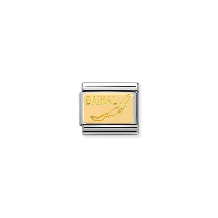 Nomination Classic Gold Travel Lake Baikal Charm