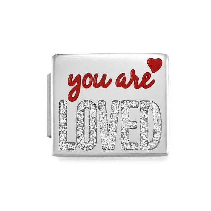 Nomination Composable Glam Stainless Steel You Are Loved Bracelet