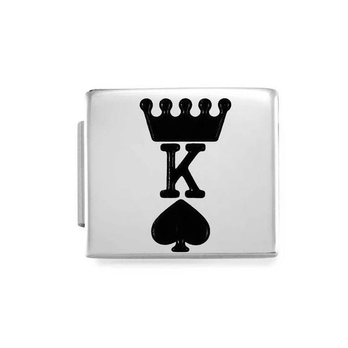 Nomination Composable Glam Link Stainless Steel King Of Spades