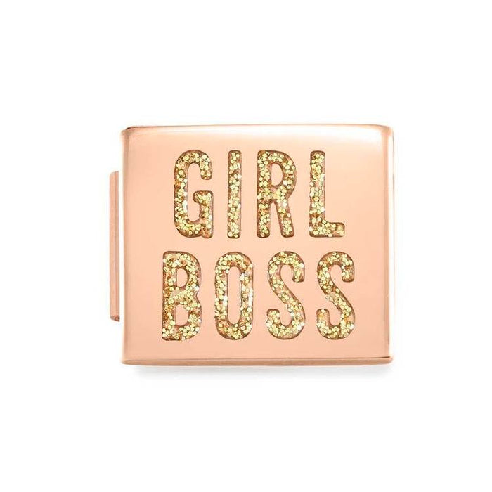 Nomination Composable Glam Rose Gold Girl Boss Bracelet