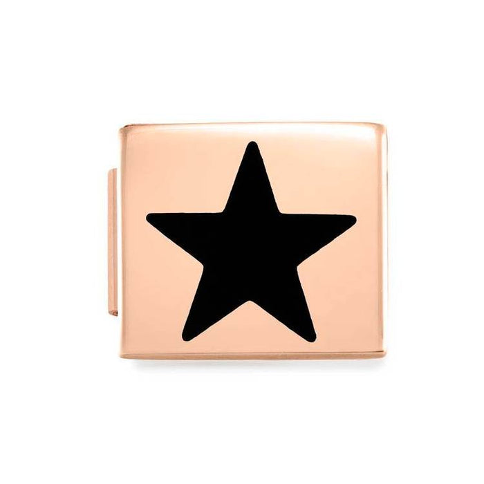 Nomination Composable Glam Rose Gold Black Star Bracelet