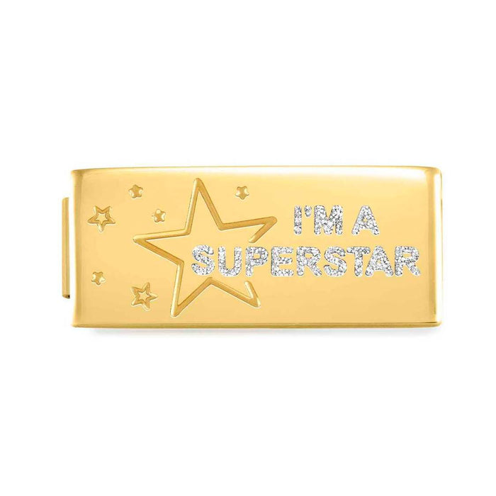 Nomination Composable Glam Gold Glitter I'm A Superstar Bracelet