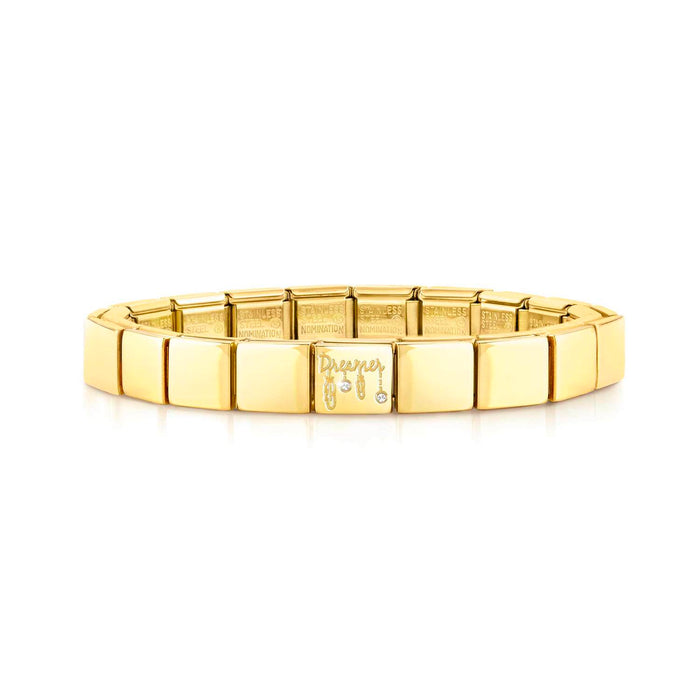 Nomination Composable Glam Gold Cubic Zirconia Dreamcatcher Bracelet