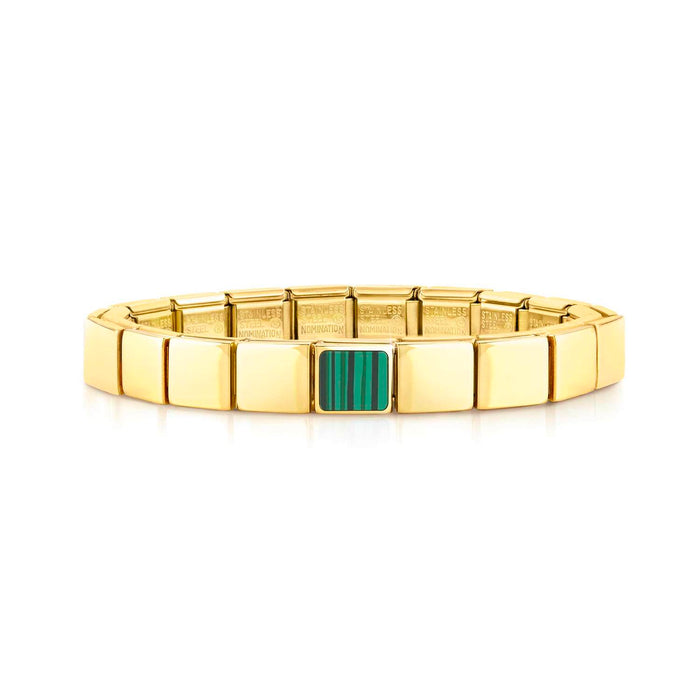 Nomination Composable Glam Gold Green Plaque Bracelet