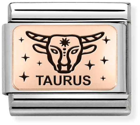 Nomination Classic Rose Gold Plates Taurus Charm