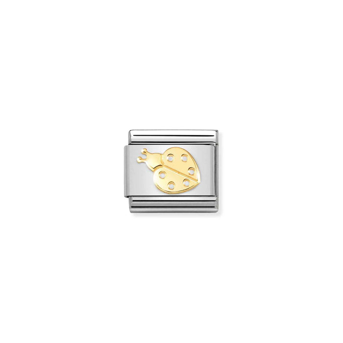 Nomination Classic Gold Animals Ladybird Charm