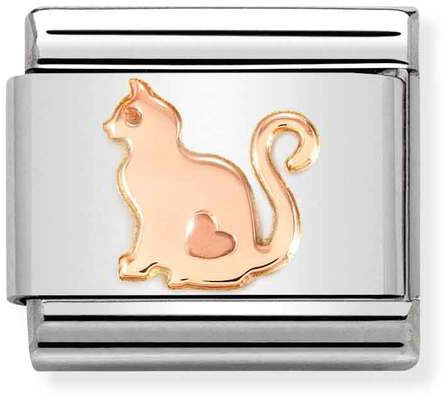 Nomination Classic Rose Gold Symbols Cat Charm