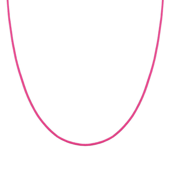 Nomination SeiMia Silver Fuchsia Pink Cord Necklace