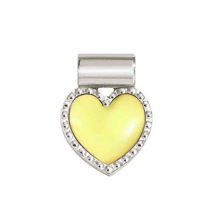Nomination SeiMia Silver Enamel Yellow Heart Pendant Charm