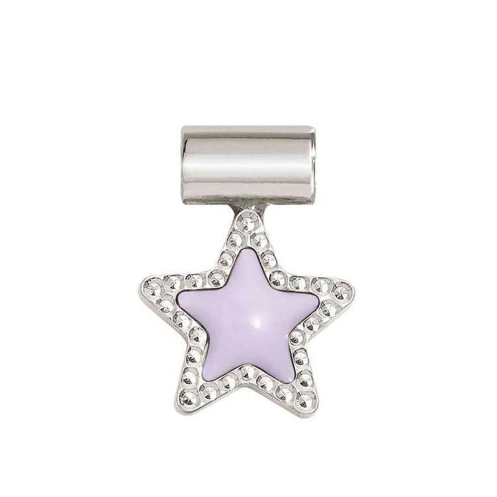 Nomination SeiMia Silver Enamel Lilac Star Pendant Charm