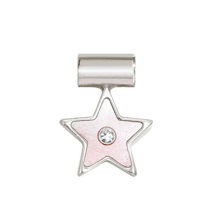 Nomination SeiMia Silver Cubic Zirconia Pink Mother Of Pearl Star Pendant Charm