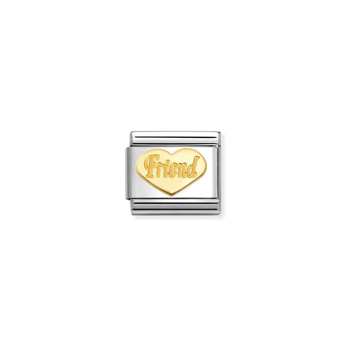 Nomination Classic Gold Friendship Heart Friend Charm