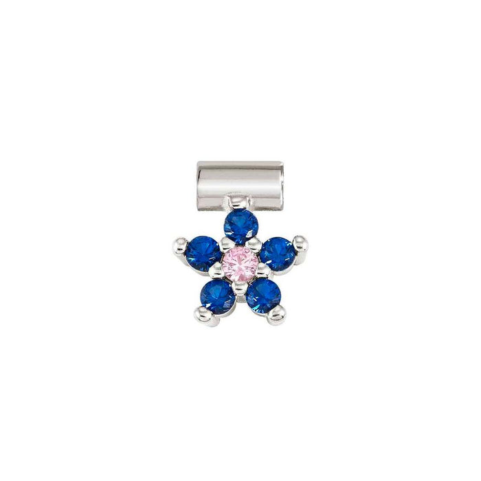 Nomination SeiMia Blue & White Cubic Zirconia Flower Pendant