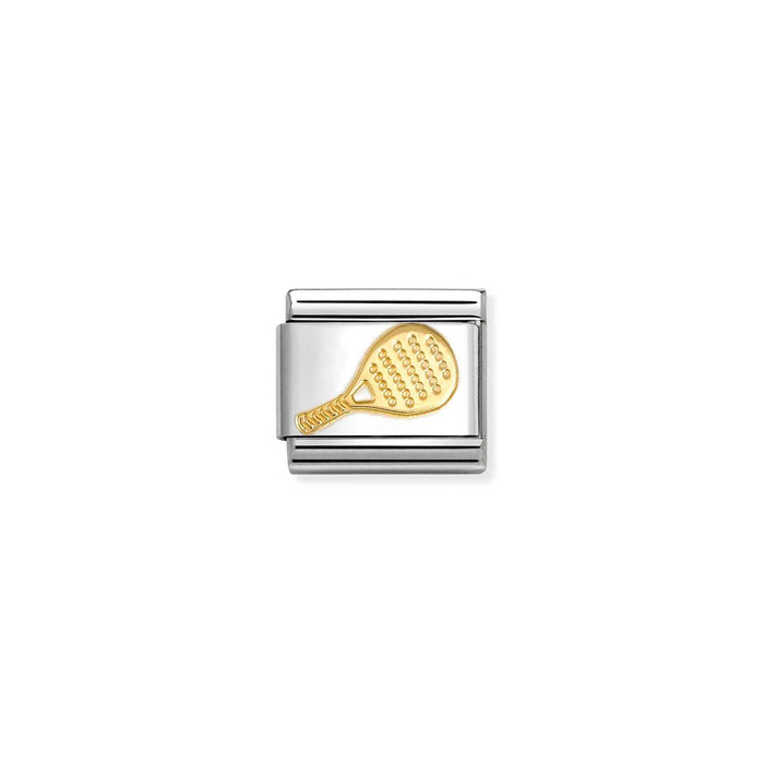 Nomination Classic Gold Sports Padel Racket Charm
