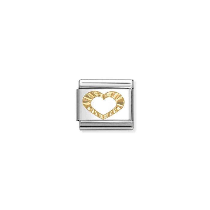 Nomination Classic Symbols Diamond Heart Gold Charm