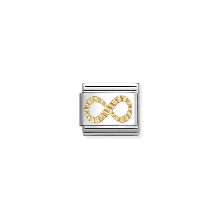 Nomination Classic Symbols Diamond Infinity Gold Charm