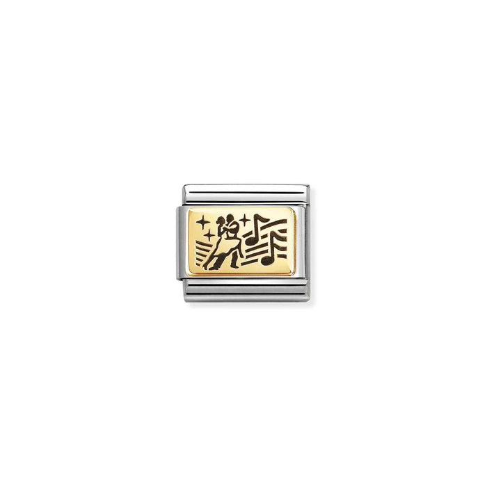 Nomination Classic Gold Symbol Dance Couple Charm