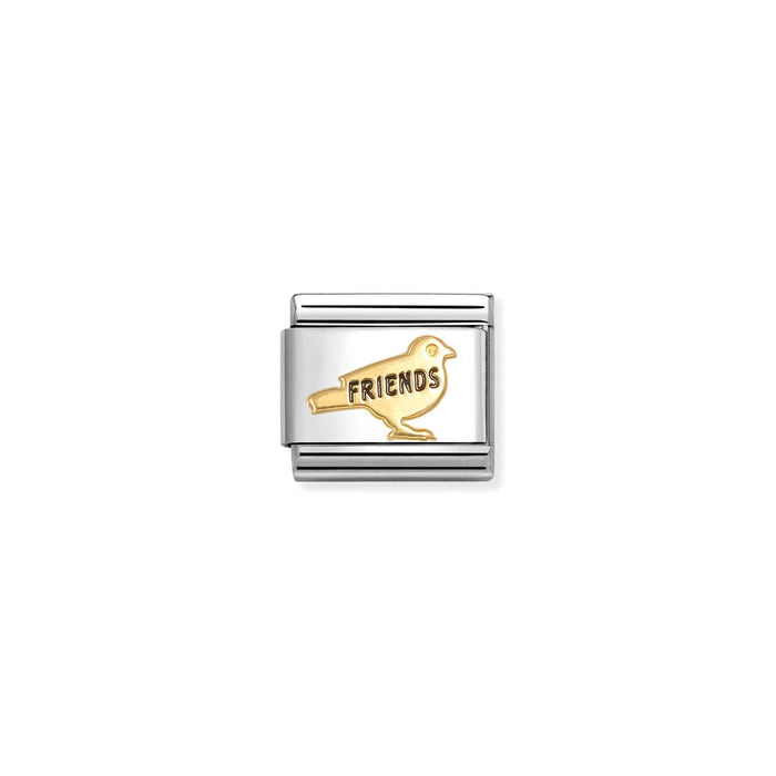 Nomination Classic Gold Symbol Friends Bird Charm