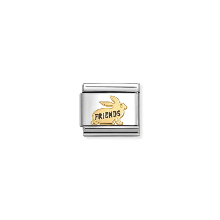 Nomination Classic Gold Symbol Friends Rabbit Charm