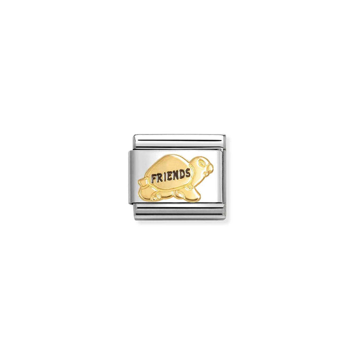 Nomination Classic Gold Symbol Friends Turtle Charm