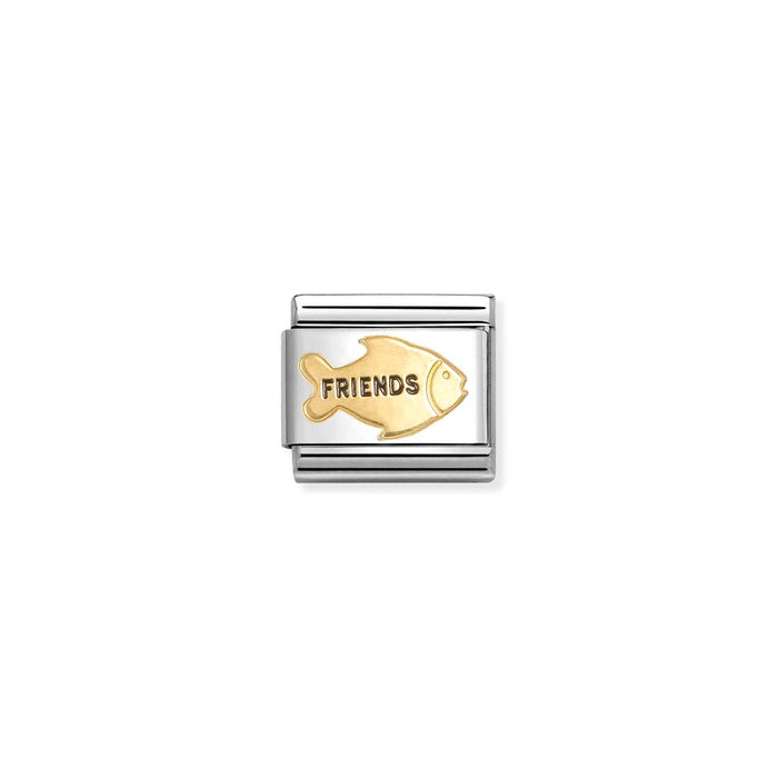 Nomination Classic Gold Symbol Friends Fish Charm