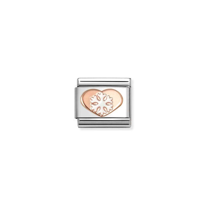 Nomination Classic Rose Gold Symbols Geometric Snowflake Charm