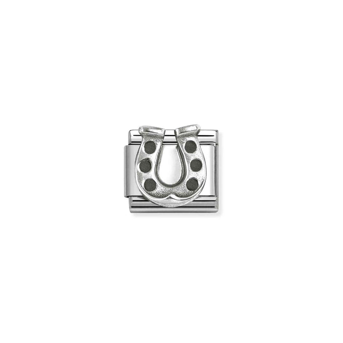 Nomination Classic Silver Oxidised Symbols Horseshoe Charm